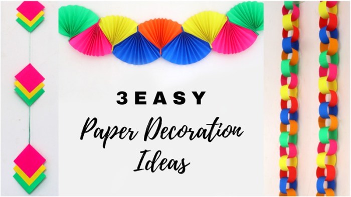 How to make paper decoration material