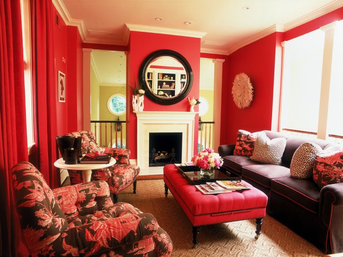 How to decorate your room red