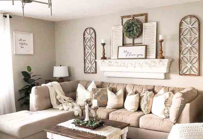 How to decorate your living room farmhouse style