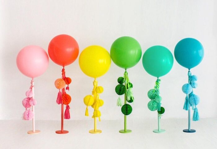 Balloon party stand diy stands centerpieces saved balloons