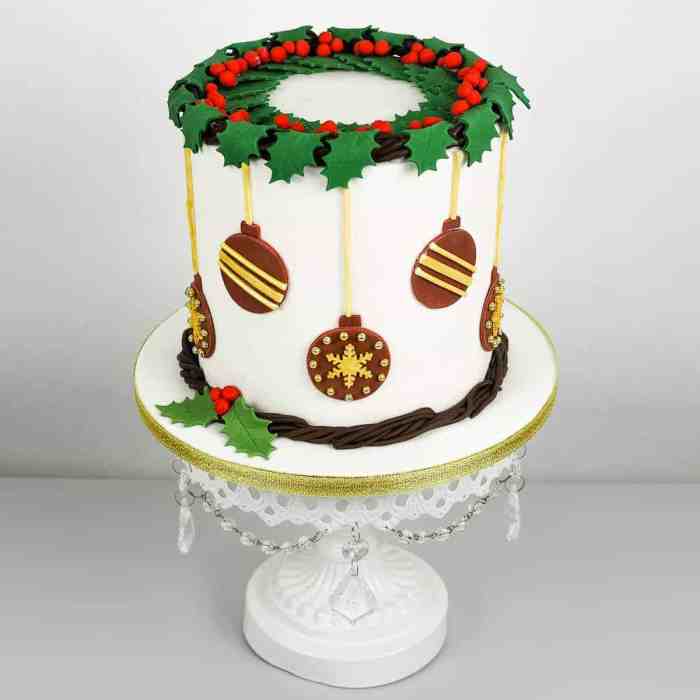 How to make christmas cake decoration ideas