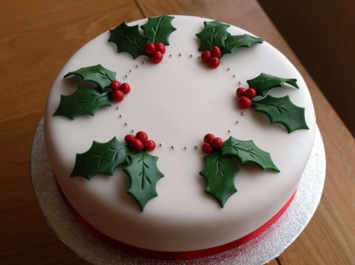 How to make christmas cake decoration ideas