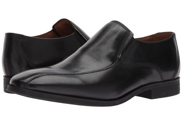 Mens leather slip on dress shoes