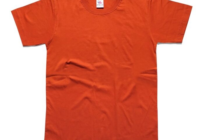 Men's dark orange dress shirt