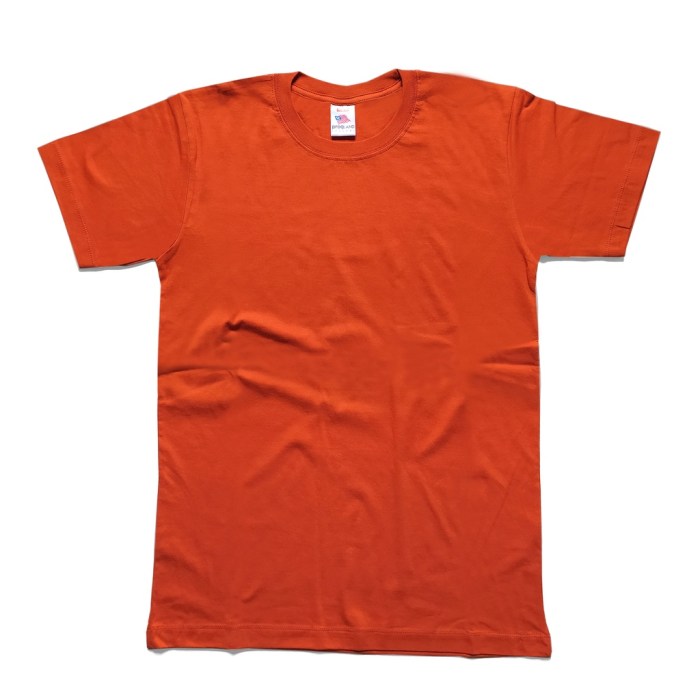 Men's dark orange dress shirt