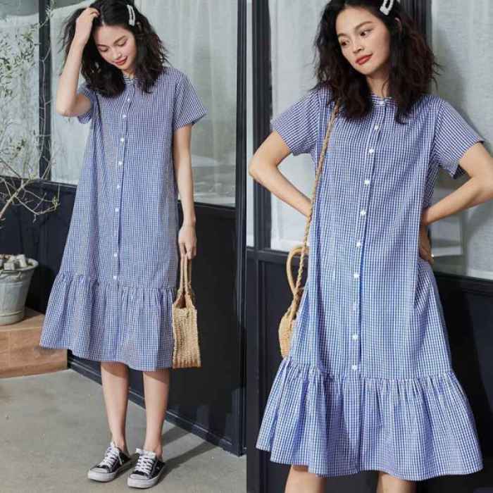 Women's winter shirt dress