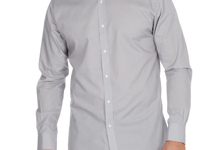 Grey dress shirt mens